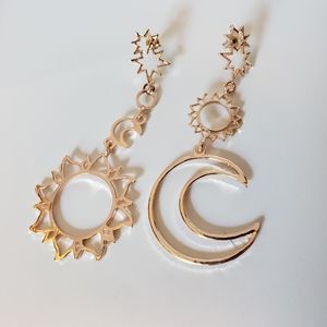 Sun and moon earrings